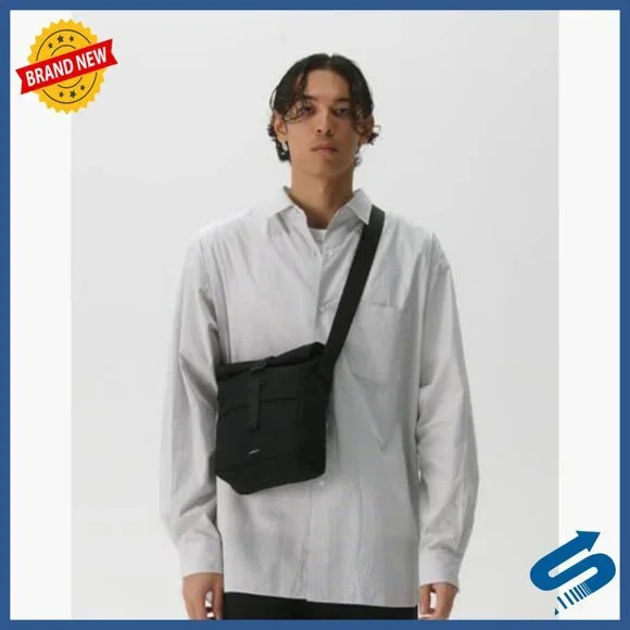 Men's Shoulder Bag with Adjustable Strap, Hidden Zip Pocket, 5.5L Capacity